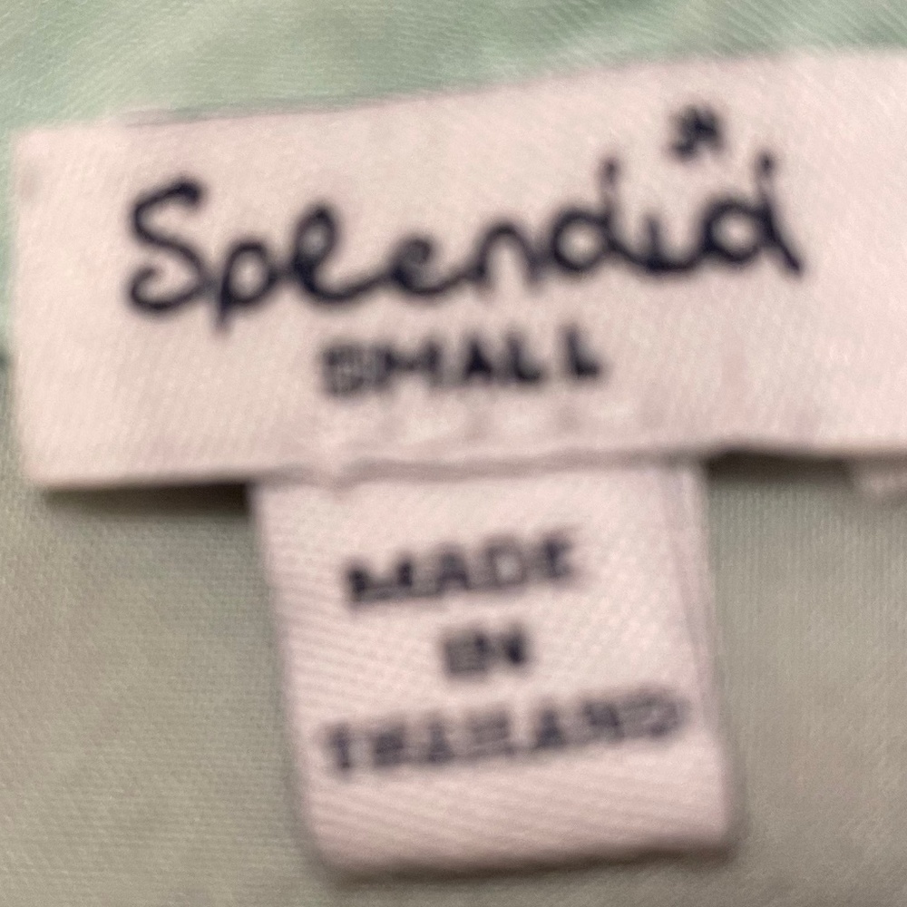 Splendid Light Green Button-Down Blouse Size Small - image 6